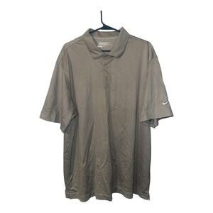 Nike Dri-Fit Mens Gray Golf Tour Performance Polo Shirt, XL